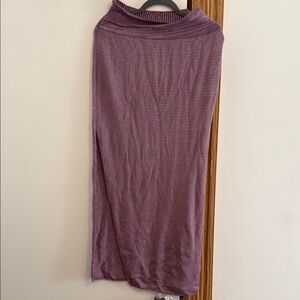 Free People Purple Striped Pencil Skirt